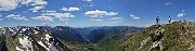 47 Vista panoramica dalls vetta del Corno Stella verso valli e monti dell'Alta Val Brembana